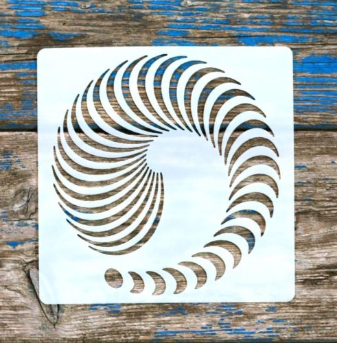 3D mintás,15x15cm-es sablon,  műanyag festő stencil