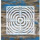 3D mintás műanyag festő sablon15x15cm-es DIY  festő stencil  