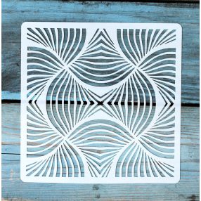 Geometria mintás ,15x15 cm-es sablon 
