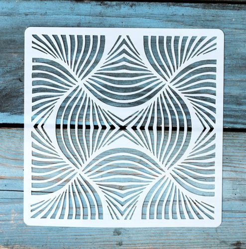 Geometria mintás ,15x15 cm-es sablon 