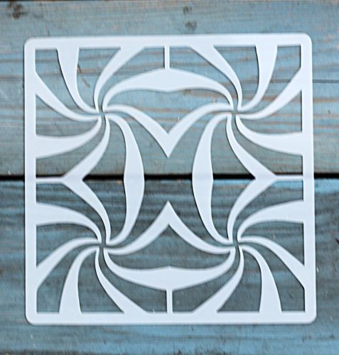 Geometria mintás ,15x15 cm-es sablon 