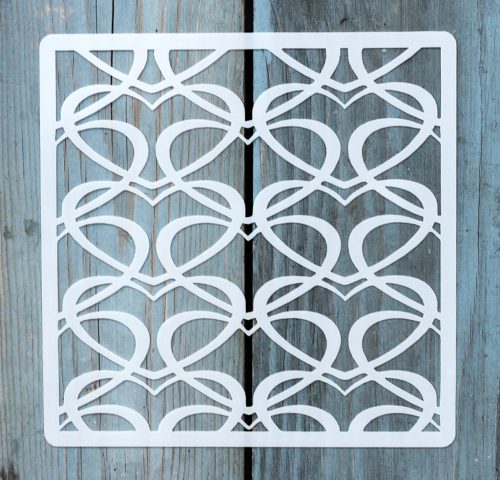 Geometria mintás ,15x15 cm-es sablon 