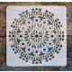 Mandala,15x15cm -es műanyag sablon DIY stencil