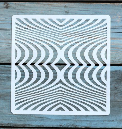 Geometria mintás ,15x15 cm-es sablon 