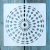 Geometria mintás ,15x15 cm-es mandala sablon 