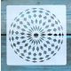 Geometria mintás ,15x15 cm-es mandala sablon 