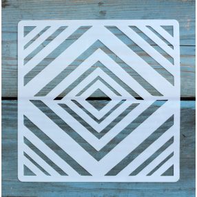 Geometria mintás ,15x15 cm-es sablon 