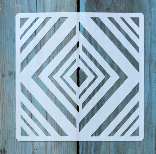 Geometria mintás ,15x15 cm-es sablon 