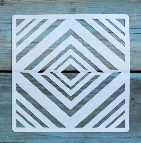 Geometria mintás ,15x15 cm-es sablon 