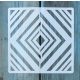 Geometria mintás ,15x15 cm-es sablon 