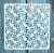 Geometria mintás ,15x15 cm-es sablon 