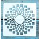 Geometria mintás ,15x15 cm-es  mandala sablon 