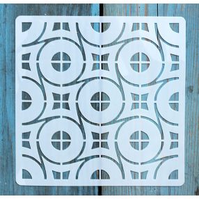 Geometria mintás ,15x15 cm-es sablon 