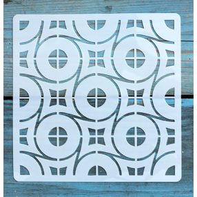 Geometria mintás ,15x15 cm-es sablon 