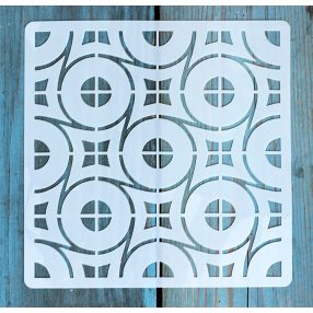 Geometria mintás ,15x15 cm-es sablon 