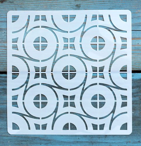 Geometria mintás ,15x15 cm-es sablon 