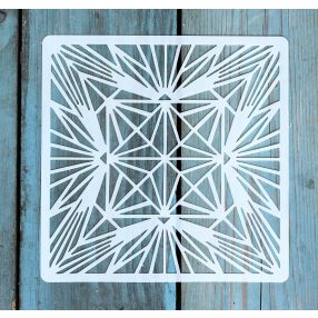 Geometria mintás ,15x15 cm-es sablon 