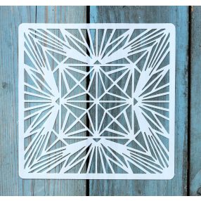 Geometria mintás ,15x15 cm-es sablon 
