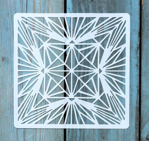 Geometria mintás ,15x15 cm-es sablon 