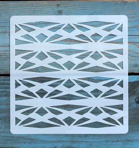 Geometria mintás ,15x15 cm-es sablon 