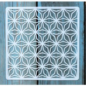 Geometria mintás ,15x15 cm-es sablon 