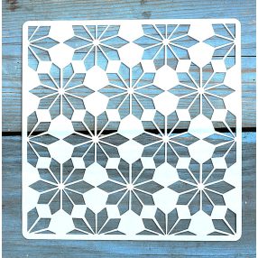 Geometria mintás ,15x15 cm-es sablon 