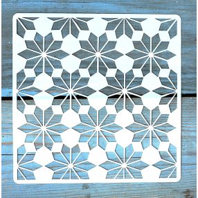 Geometria mintás ,15x15 cm-es sablon 