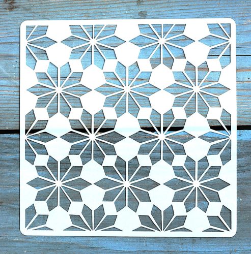Geometria mintás ,15x15 cm-es sablon 