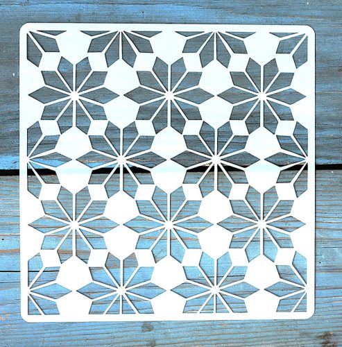 Geometria mintás ,15x15 cm-es sablon 