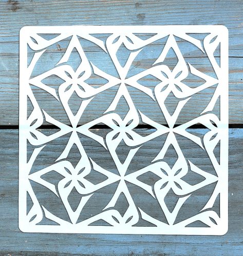 Geometria mintás ,15x15 cm-es sablon 