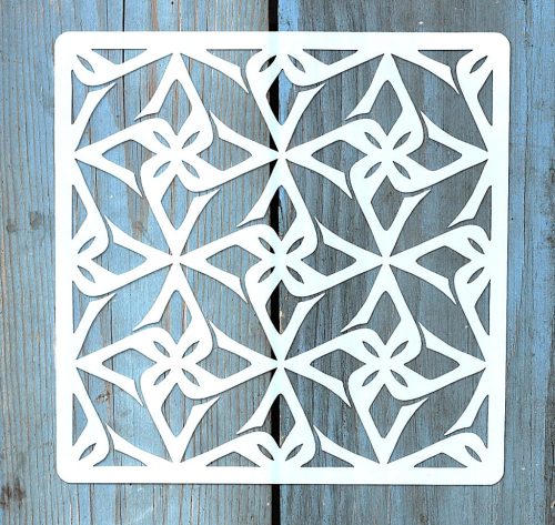 Geometria mintás ,15x15 cm-es sablon 