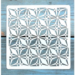 Geometria mintás ,15x15 cm-es sablon 