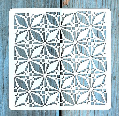 Geometria mintás ,15x15 cm-es sablon 