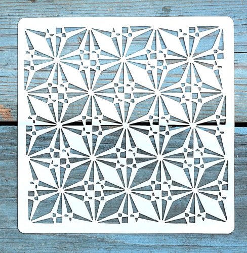 Geometria mintás ,15x15 cm-es sablon 