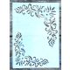 barokk sarok mintás 15x21 cm es műanyag festő sablon  DIY stencil