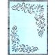 barokk sarok mintás 15x21 cm es műanyag festő sablon  DIY stencil