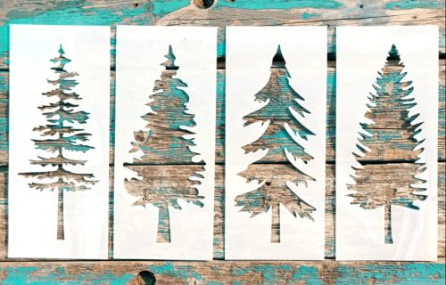 12x29cm- es fàs rétegző festő sablon szett műanyag DIY stencil 