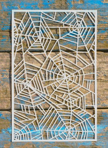 textúra pókháló mintás festő sablon stencil 18x28 cm-es 