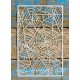 textúra pókháló mintás festő sablon stencil 18x28 cm-es 