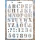 ABC DIY  stencil  műanyag betű festő sablon