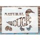 Natural Duck 21x15cm-es műanyag festő sablon DIY stencil 