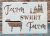 Farm Sweet Farm 21x15cm-es   műanyag rétegző, sablon DIY  stencil 