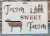 Farm Sweet Farm 21x15cm-es   műanyag sablon DIY  stencil 