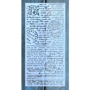 kézírás12x25 cm- es festő sablon DIY stencil