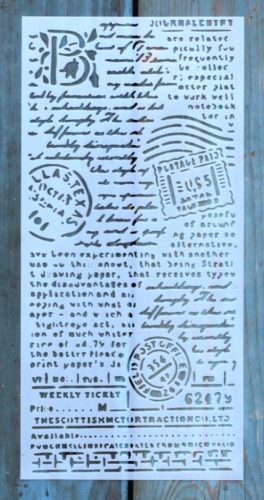kézírás12x25 cm- es festő sablon DIY stencil