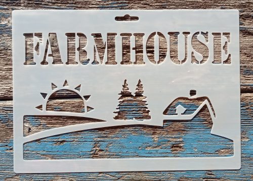 Farmhouse   21x15cm-es  festő sablon 
