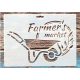 Farmers  market 21x15cm-es műanyag festő stencil DIY  sablon 