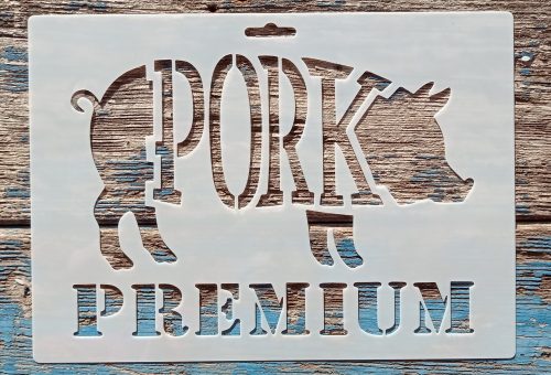 Pork Premium 21x15cm-es  festő sablon 
