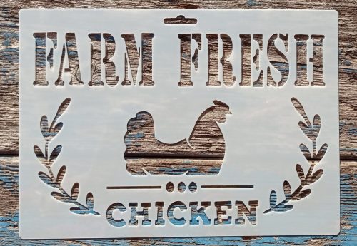 Farm Fresh 21x15cm-es  festő sablon 