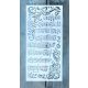 Hangjegy mintájú 12x25 cm- es rétegző festő sablon DIY stencil
